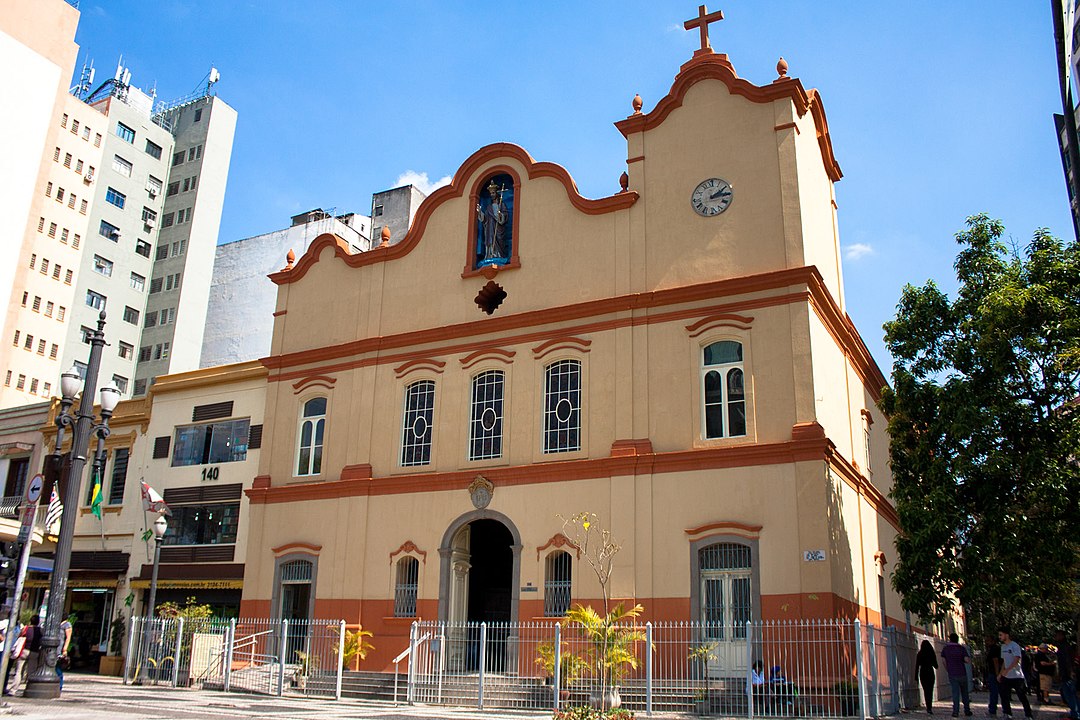 Igreja de São Gonçalo, no centro de São Paulo, onde Joaquim Pinto de Oliveira foi sepultado